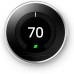 Google Nest Learning Thermostat - Programmable Smart Thermostat for Home - 3rd Generation Nest Thermostat - Works with Alexa - Stainless Steel