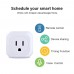 Mini Smart Plugs That Work with Alexa and Google Home, MONGERY WiFi Outlet Socket with Remote Control &amp; Timer Function, No Hub Required, 2.4G WiFi Only FCC/CE/Rohs/IC Listed (2 Pack)