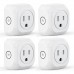 Mini Smart Plugs That Work with Alexa and Google Home, MONGERY WiFi Outlet Socket with Remote Control &amp; Timer Function, No Hub Required, 2.4G WiFi Only FCC/CE/Rohs/IC Listed (2 Pack)