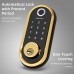 Smart Lock SMONET Bluetooth Keyless Entry Keypad Smart Deadbolt-Fingerprint Electronic Deadbolt Door Lock-App Control, Remote Ekeys Sharing, Free App Monitoring Easy to Install for Homes and Hotel