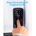 ULTRALOQ UL3 BT 2nd Gen Smart Lock + WiFi Bridge 5-in-1 Keyless Entry Electronic Door Handle, Black