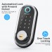 Smart Deadbolt, SMONET Fingerprint Electronic Deadbolt Door Lock with Keypad-Bluetooth Keyless Entry Keypad Smart Deadbolt App Control, Ekeys Sharing, App Monitoring Auto Lock for Homes and Hotel