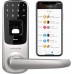 ULTRALOQ UL3 BT 2nd Gen Smart Lock + WiFi Bridge 5-in-1 Keyless Entry Electronic Door Handle, Black