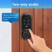 LOCKLY Vision Deadbolt with Video Doorbell Edition Smart Lock PGD798VB, Keyless Entry Door Lock with Fingerprint, Wi-Fi, APP, Camera and Patented Keypad for Home/Office/Apartment (Venetian Bronze)