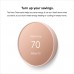 Google Nest Thermostat - Smart Thermostat for Home - Programmable Wifi Thermostat - Charcoal