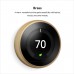 Google Nest Learning Thermostat - Programmable Smart Thermostat for Home - 3rd Generation Nest Thermostat - Works with Alexa - Stainless Steel