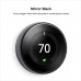 Google Nest Learning Thermostat - Programmable Smart Thermostat for Home - 3rd Generation Nest Thermostat - Works with Alexa - Stainless Steel