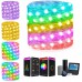 Smart String Lights Work with Alexa Google Home APP Scene Control Warm White ICRGB Color Changing 33Ft Led Fairy Lights Plug In Music Twinkle Lights for Christmas Room Bedroom Wedding Party Wall Decor